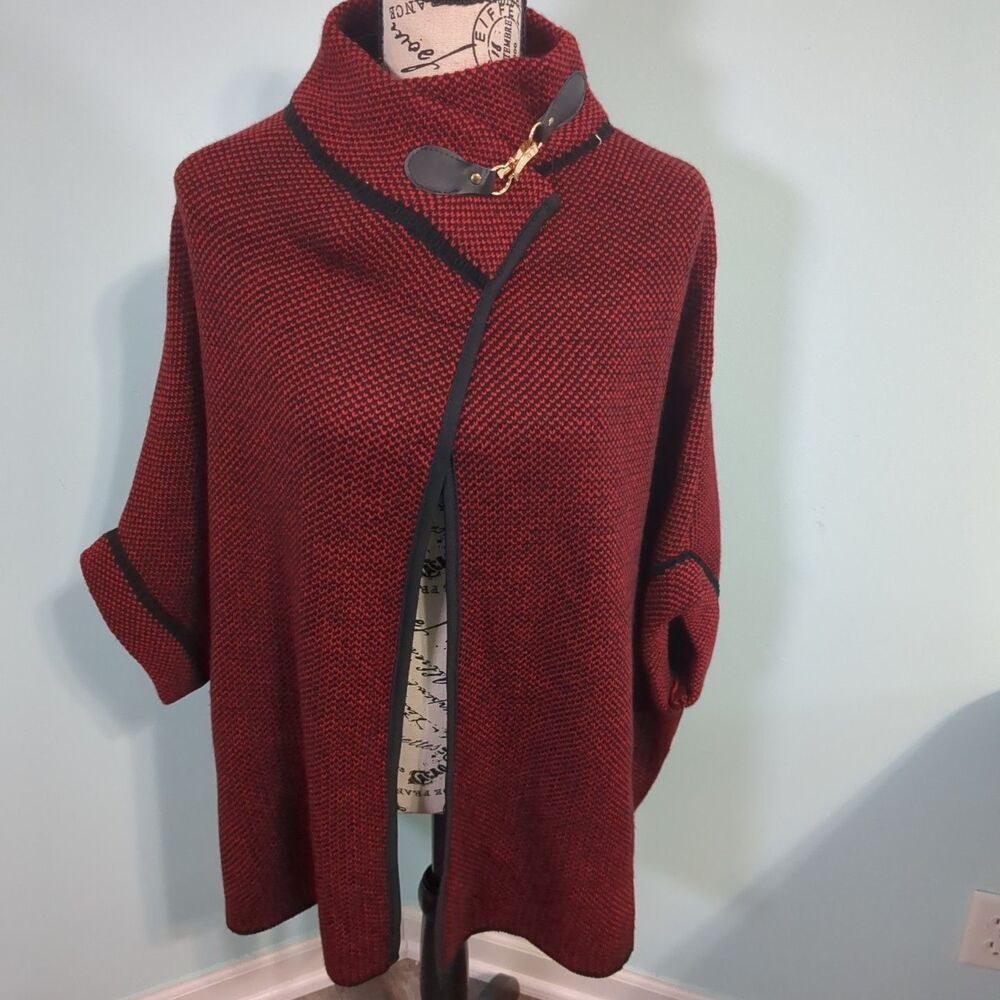 Janice OS Sweater Cardigan One Size Lagenlook Knit Kimono Style Blue Open Style